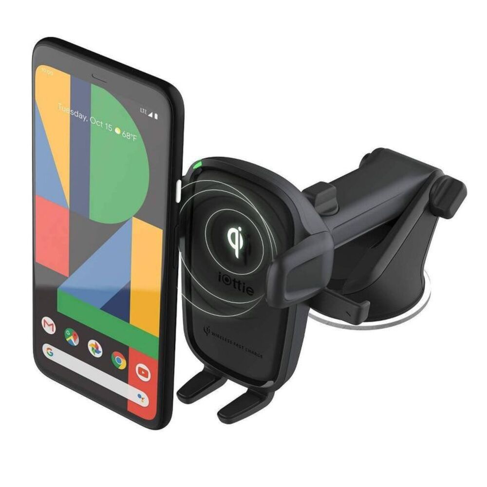 Open Box - iOttie - One Touch Wireless 2 Car & Desk Mount 10W Qi Wirel Black
